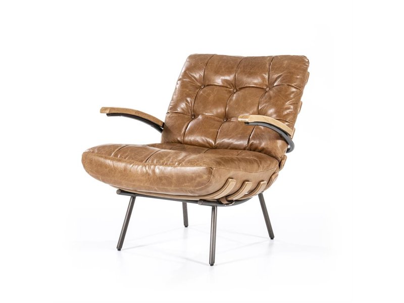 Fauteuil Bastiaan - cognac java leder