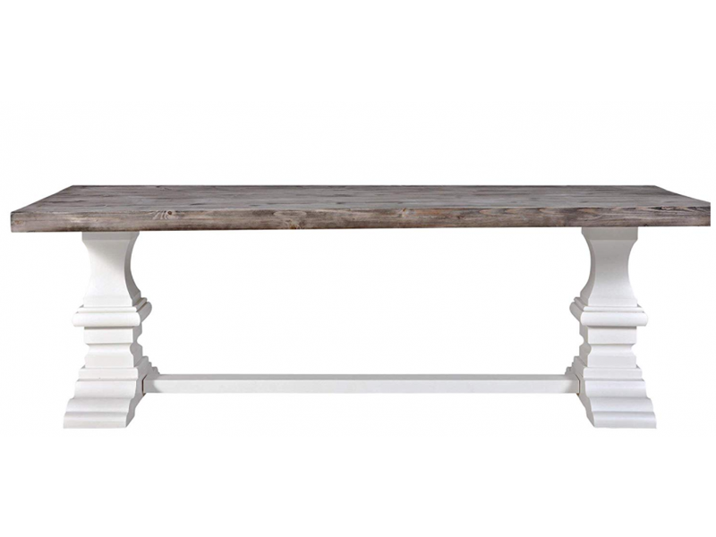 kloostertafel grijs tafelblad