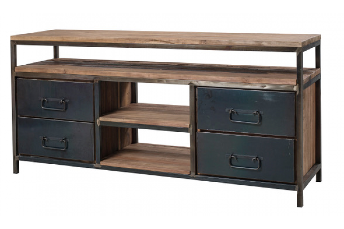 Sideboard Vintage Industrie Holz Metall Schränke Schippers Lifestyle