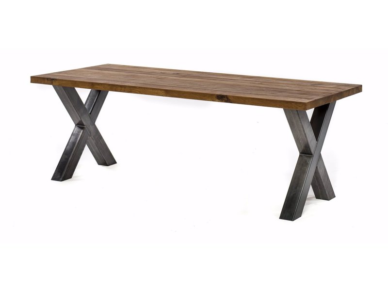 Oud eiken eettafel - Schippers lifestyle