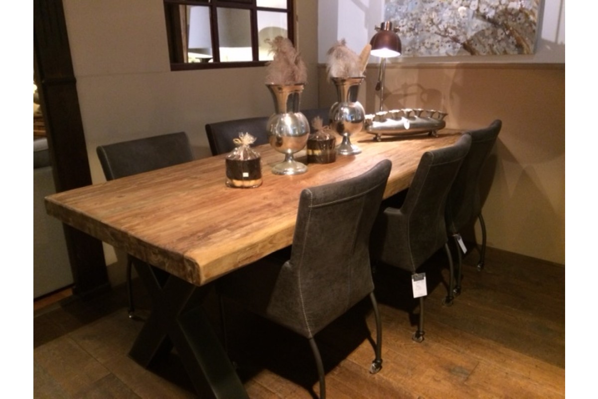 Eetkamertafel oud teak hout in meerdere maten leverbaar vanaf 799.- - Tafels - Lifestyle