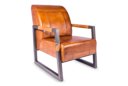 Industriële fauteuil Billy met armleuning buffel leer