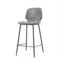 Bar chair Seashell low grey