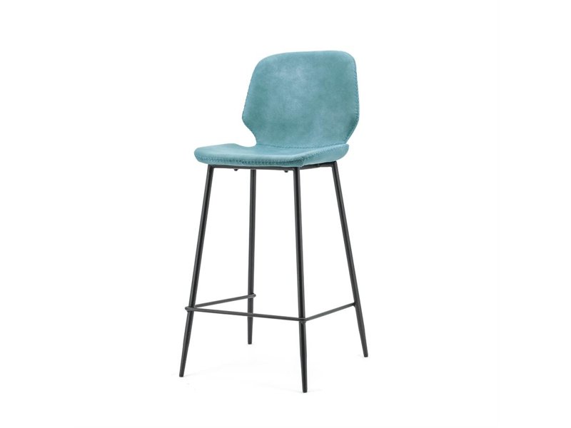 Bar chair Seashell low blue