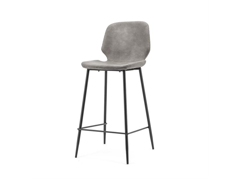 Bar chair Seashell low grey