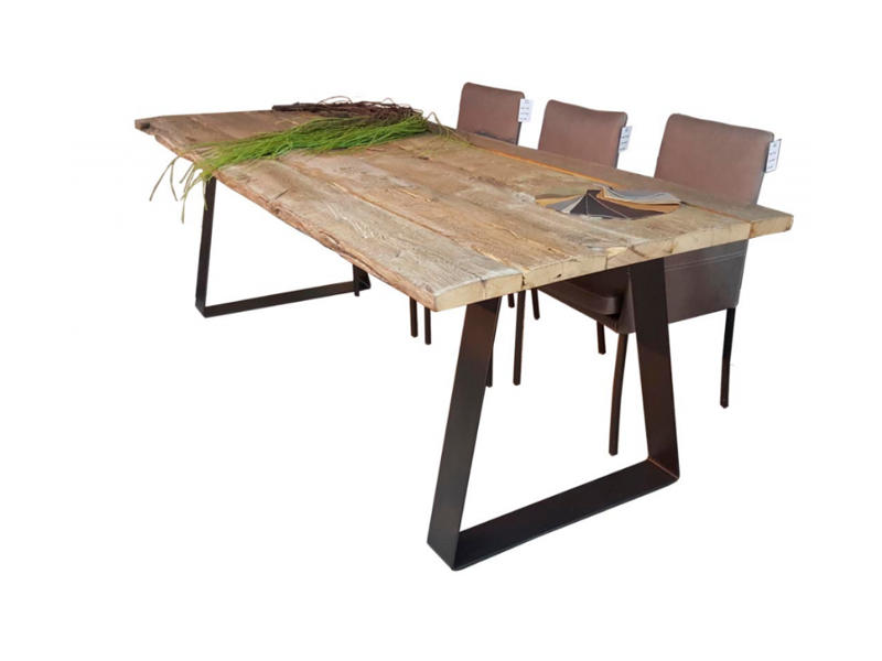 eettafel oud hout