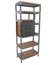 Industriële Boekenkast Hudson 80cm - 2 lades