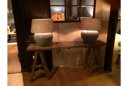 Wandtafels van oud hout