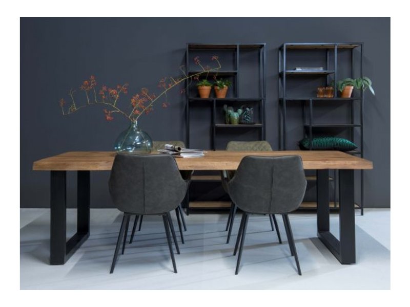 Brixx boomstam eettafel is gemaakt van een duurzaam gerecycled Mango hout
