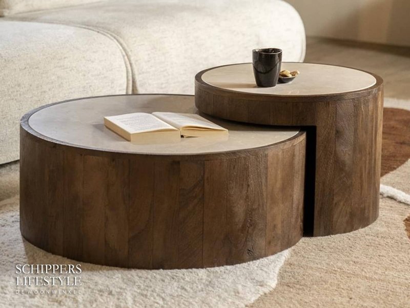 Mango-Holz-Couchtische