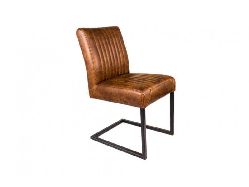 Eetkamerstoel model Rico in rundleer.