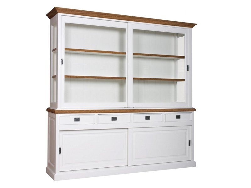 Vitrinekast Eyeglass Oak 220cm - XO Interiors