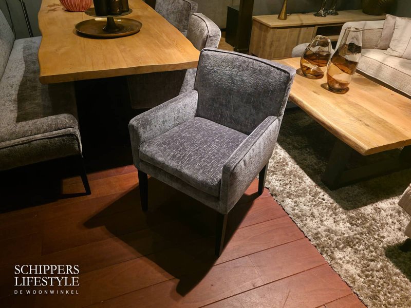 Grijze eetkamerstoel