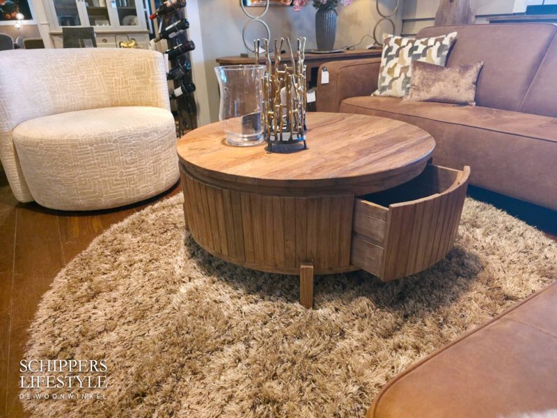 Gerecycled teak houten salontafel