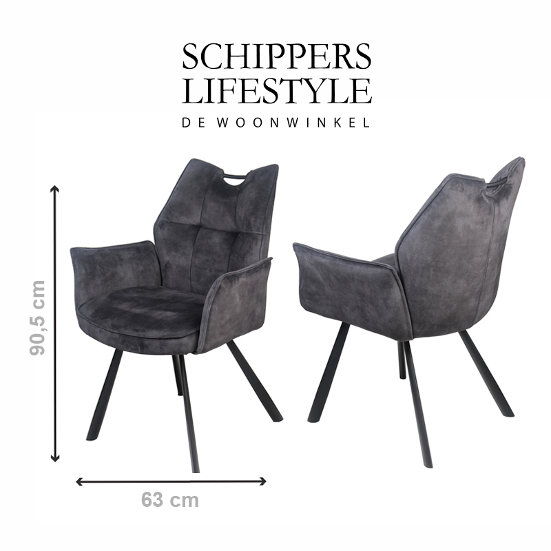 Eetkamerstoel stof Enschede