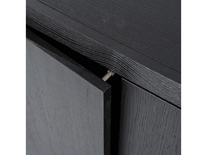 Dressoir Helsinki 200cm 2-drs. 2 laden - zwart