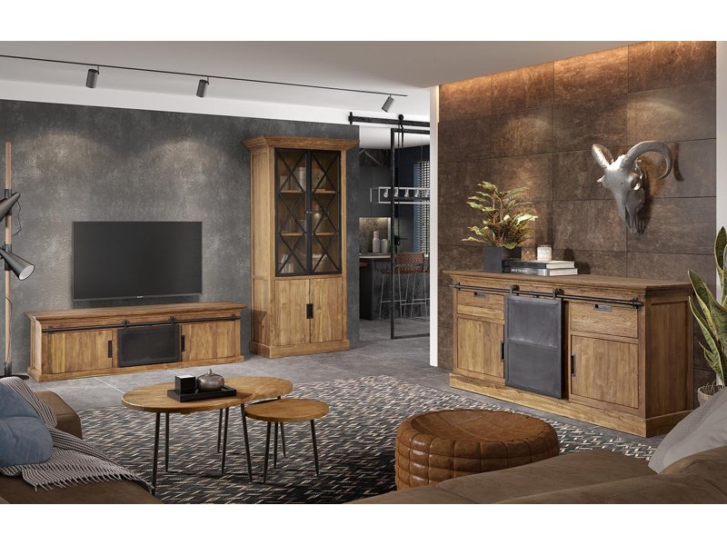 Compleet woonprogramma in teak hout