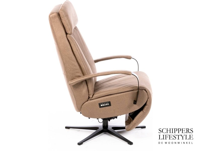 Relaxstoel ecoleder bruin