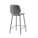 Bar chair Seashell low grey