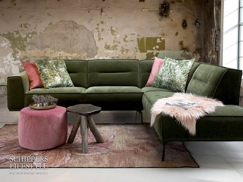 Grünes Ecksofa Stratos