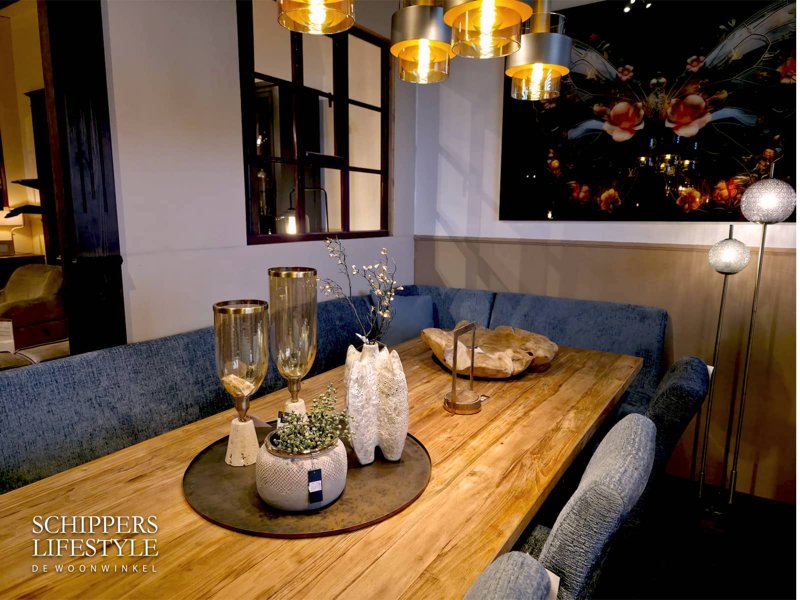 Eiken eettafel 8 persoons