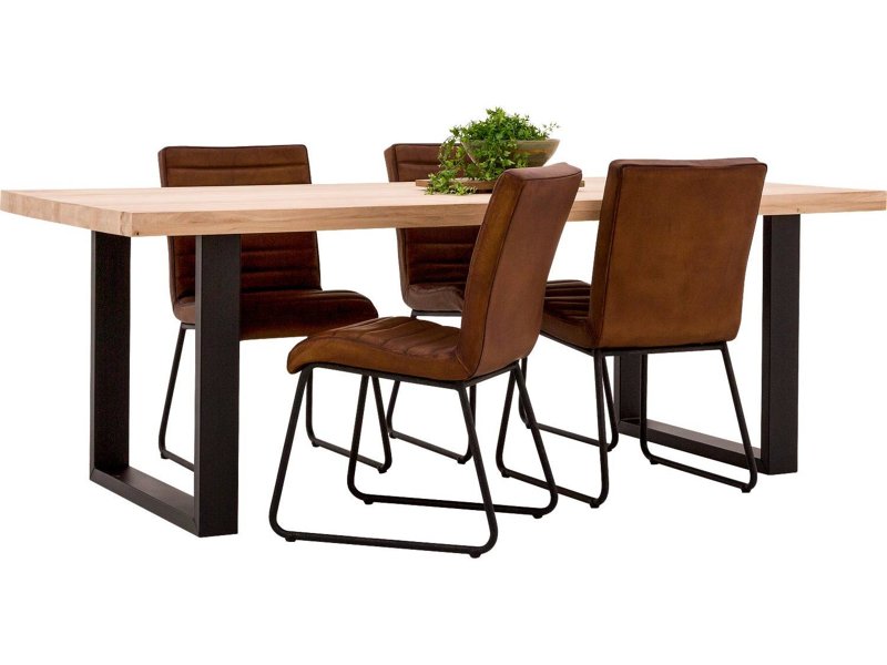 Eiken boomstamtafel - Sledepoot