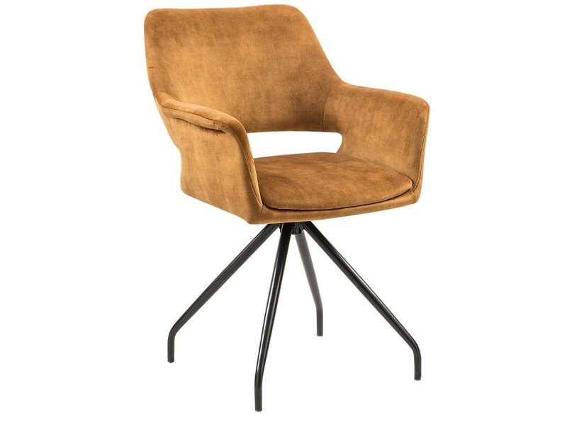 Eetkamerstoel Maestro in Adore stof - Gold