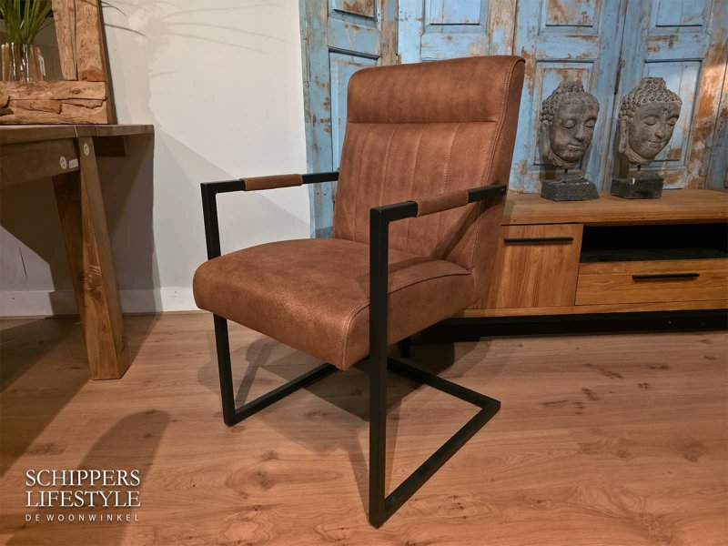 Comfortabele luxe eetstoel