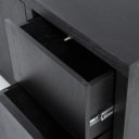 Dressoir Helsinki 200cm 2-drs. 2 laden - zwart