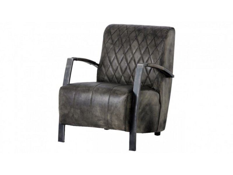 Fauteuil Ron rundleder