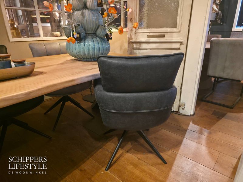 Dining chair anthracite back