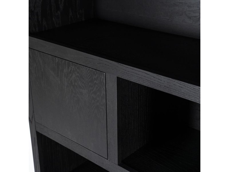 Kabinet Helsinki 2-delig 2 laden - zwart