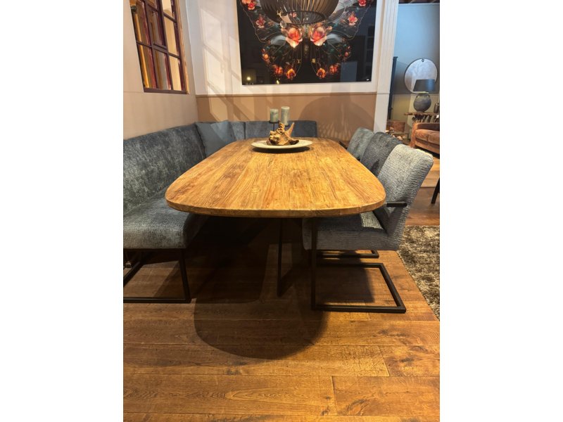Recycled oud teak tafel
