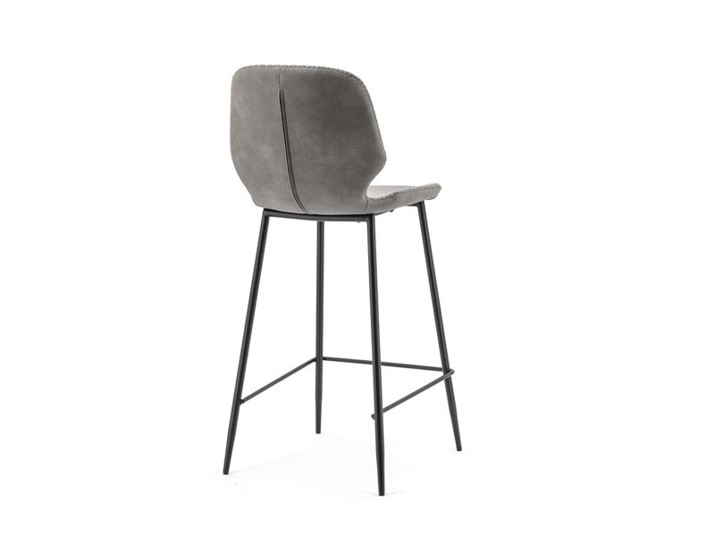Bar chair Seashell low grey
