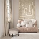 Timeless Scott Kussen Dia 25Cm Beige