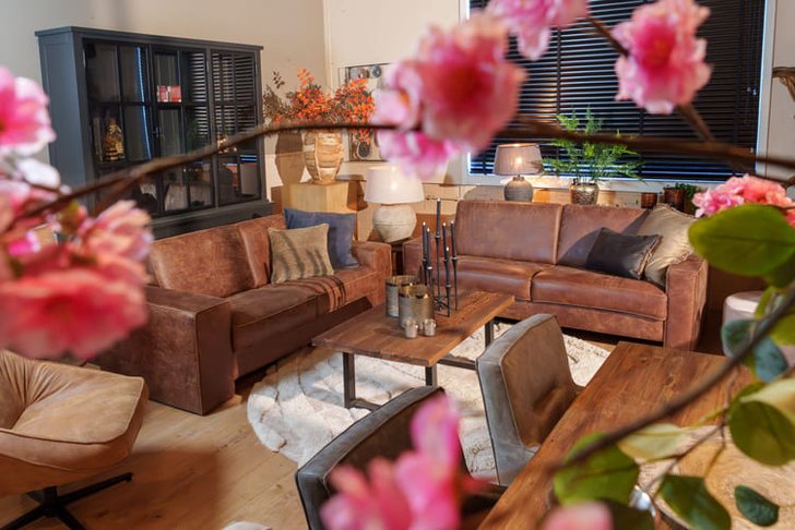 Ledersofas im Wohnzimmer – Schippers Lifestyle