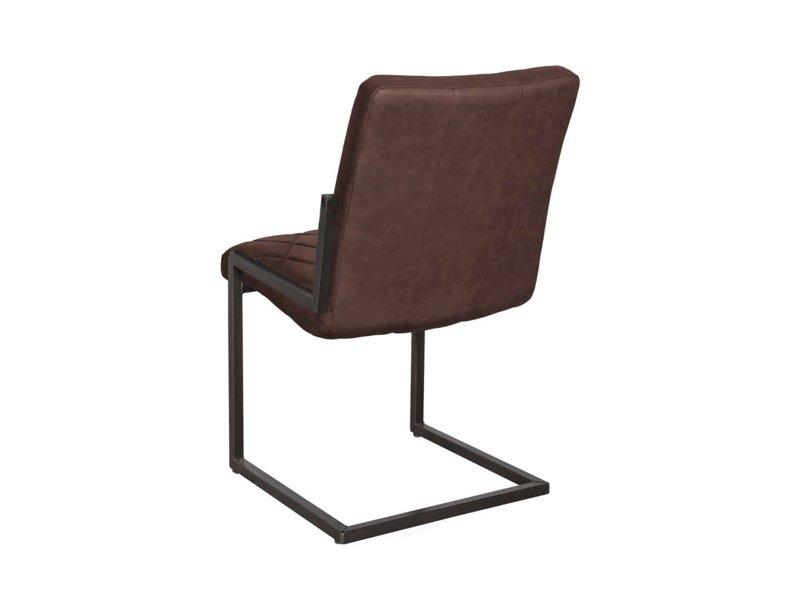 Eetkamerstoel Lanz in eco-leder - zonder armleuning