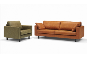 Cognac leren bank kopen