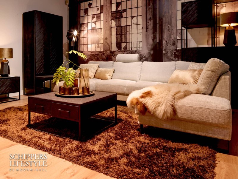 Bank stof in het wit