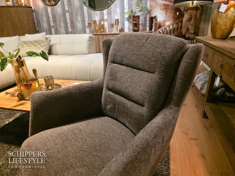 Stoff-Esszimmerstuhl anthrazit