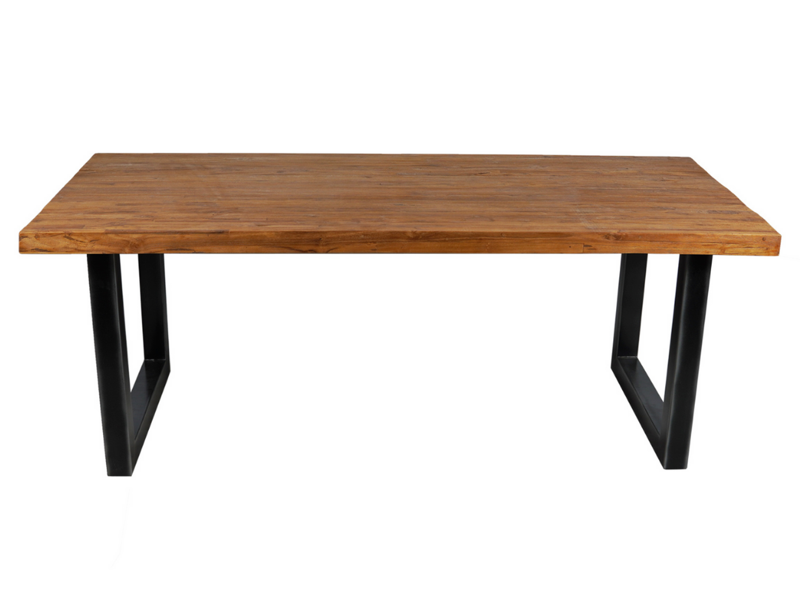 Eetkamertafel van gerecycled teak - Schippers Lifestyle