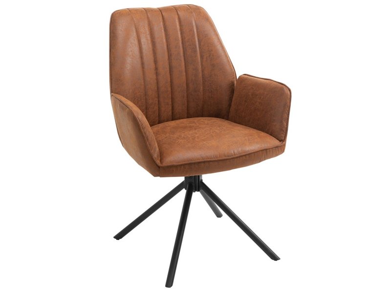 Eetkamerstoel Sting Eco leer cognac