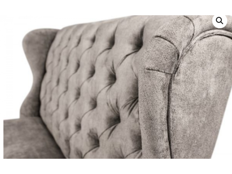 Prachtige landelijke gecapitonneerde  eetbank Daisy met Driftwood Vintage poten.