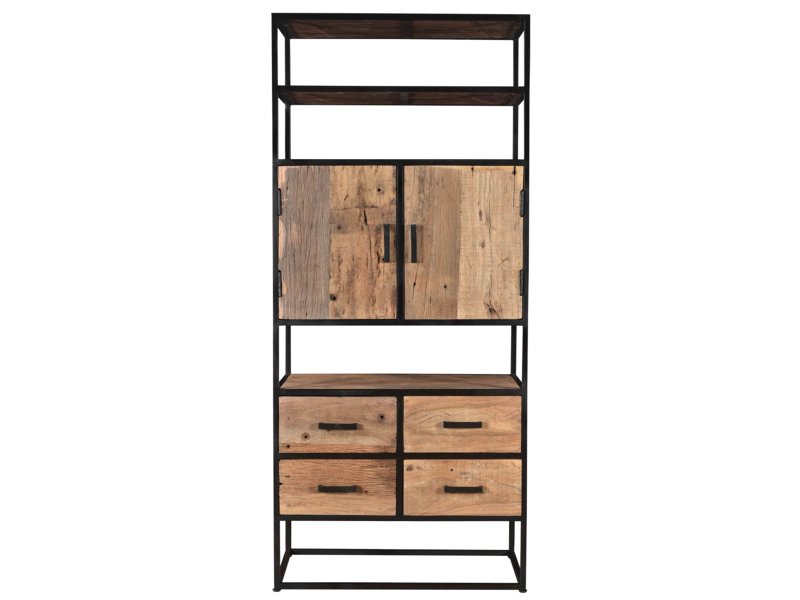 Unieke en stijlvolle vakkenkast Dakota vormt een tijdloze toevoeging aan uw interieur!