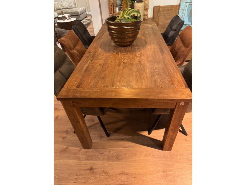 Teak eetkamertafel