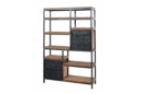 Industriële Boekenkast Hudson 130cm - 4 lades