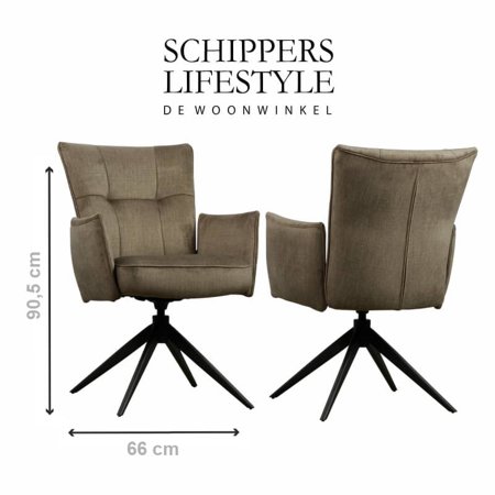 Draaibare eetkamerstoel