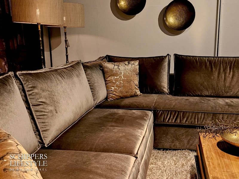 Luxe bank Wesley goudkleurig