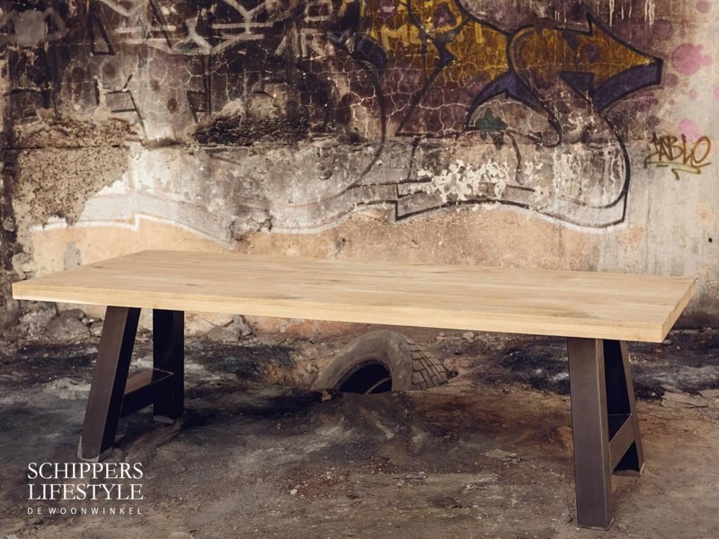 Eiken eettafel op maat