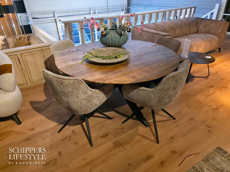 Mango eettafel rond Nina